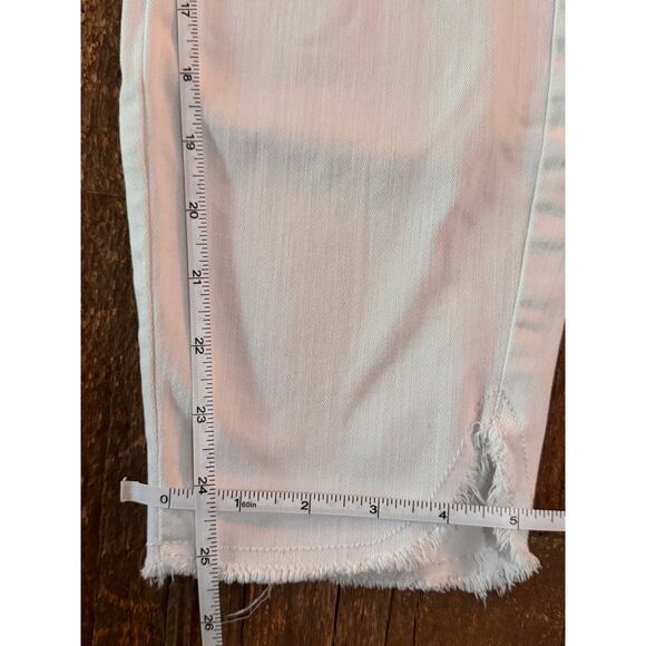 J.Jill Denim Authentic-Fit Slim-Ankle Fringe-Hem Jeans Size 8 - Picture 4 of 6